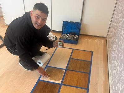 Делаем выкрасы для вашего паркета!